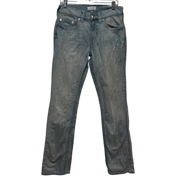 True Religion Ricky Blue Light Wash Slim Fit Straight Leg Men's Jeans Plus Size - Picture 1 of 11